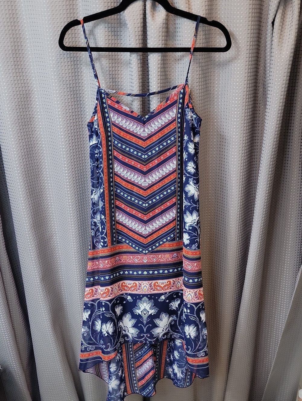 Bailey Blue Mixed Print Strappy Sundress Size S
